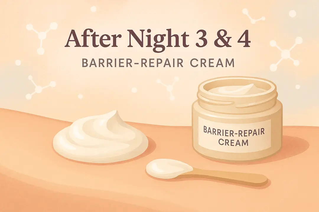 Barrier-repair cream with hyaluronic acid
