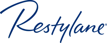 Restylane logo in flowing blue script