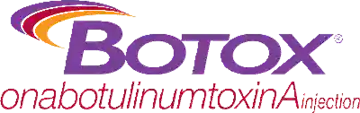 Botox logo for onabotulinum toxin A injection trusted worldwide for facial lines
